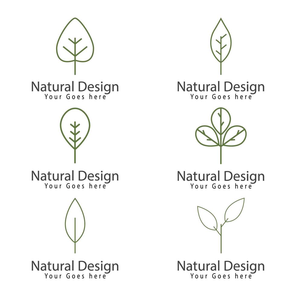 Leaf icon Vector Illustration design Logo template