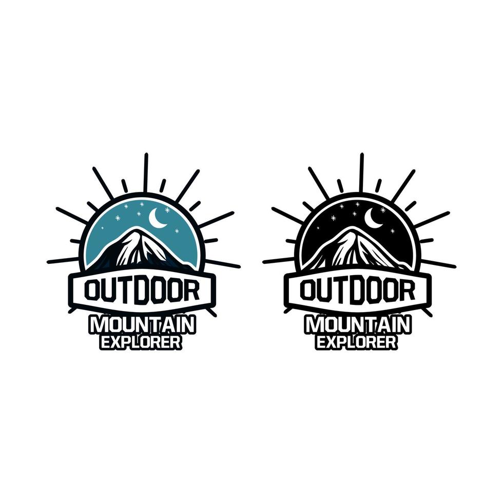 outdoor mountain explorer, quote for t shirt design, slogan and word motivation for mountain hiking vector