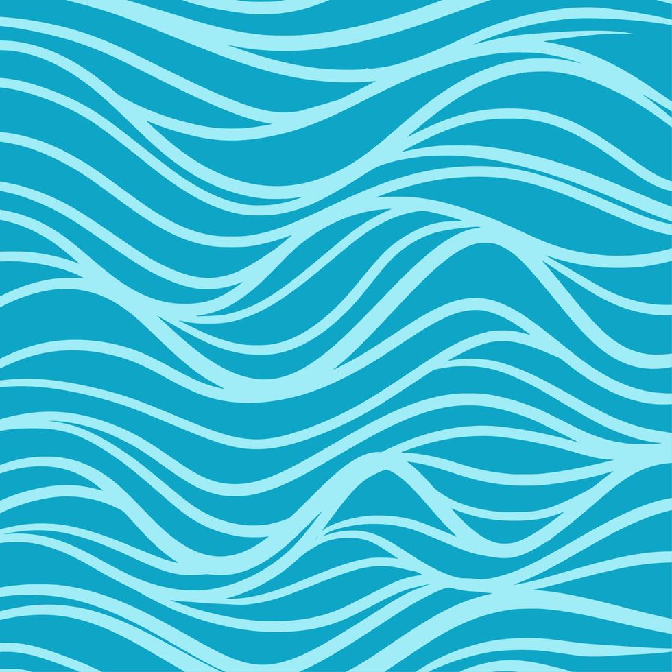 patrón de fondo de onda de mar azul vector