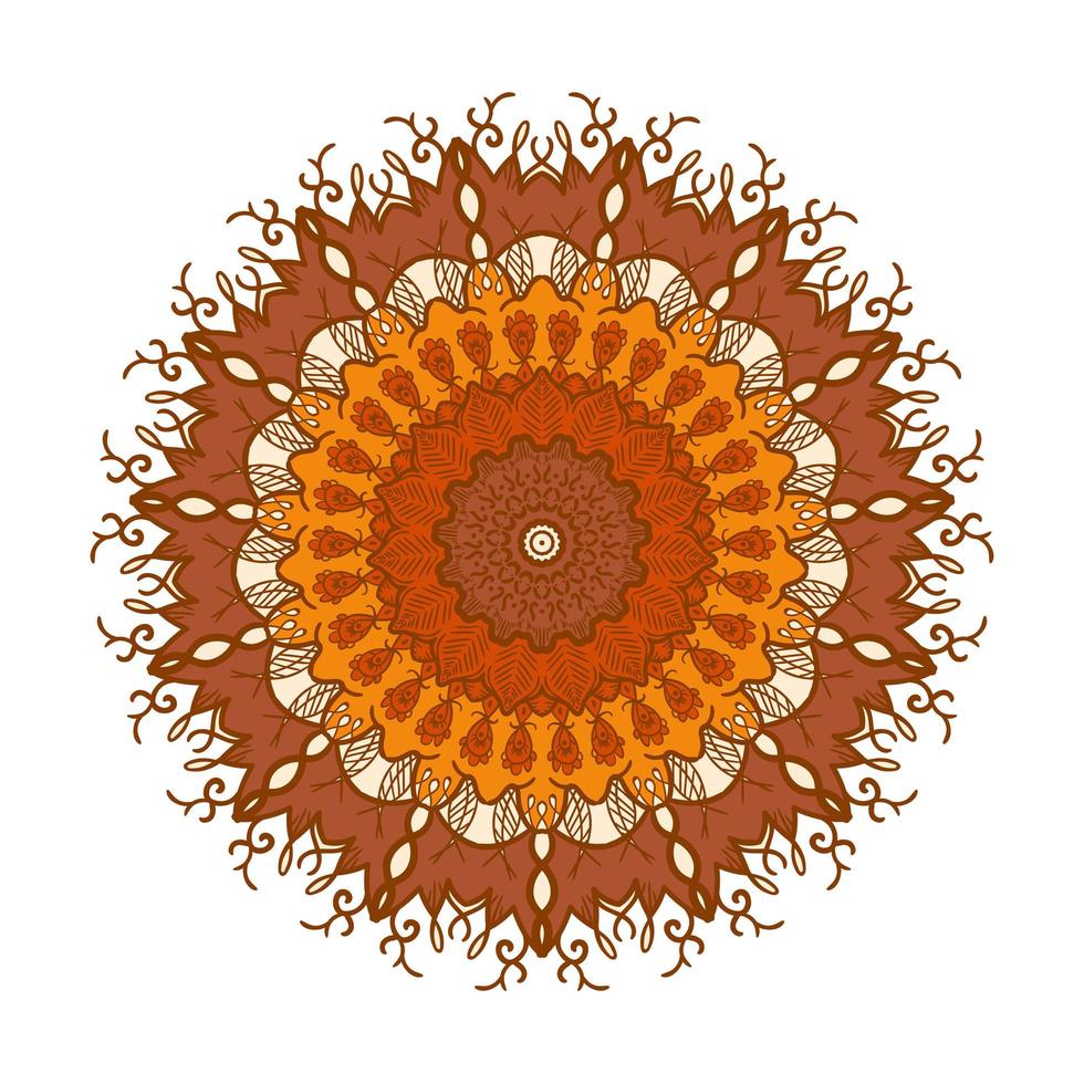 Mandala Line Template vector