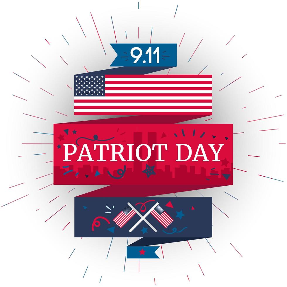 Patriot Day Banner vector