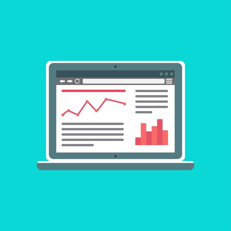 Web Template of Computer Site or Article Form vector