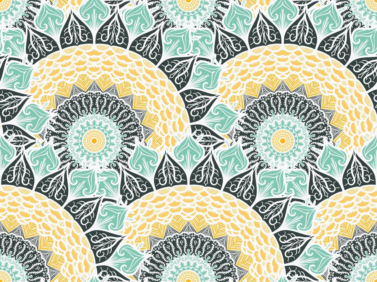 Mandala Seamless Pattern vector