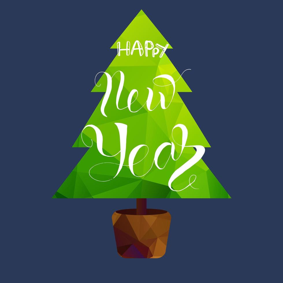 Merry Christmas and Happy New Year vector