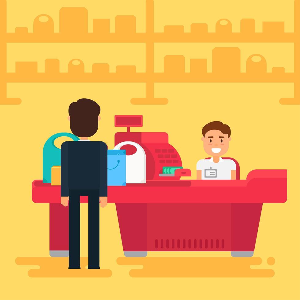 Shopping concept illustration vector