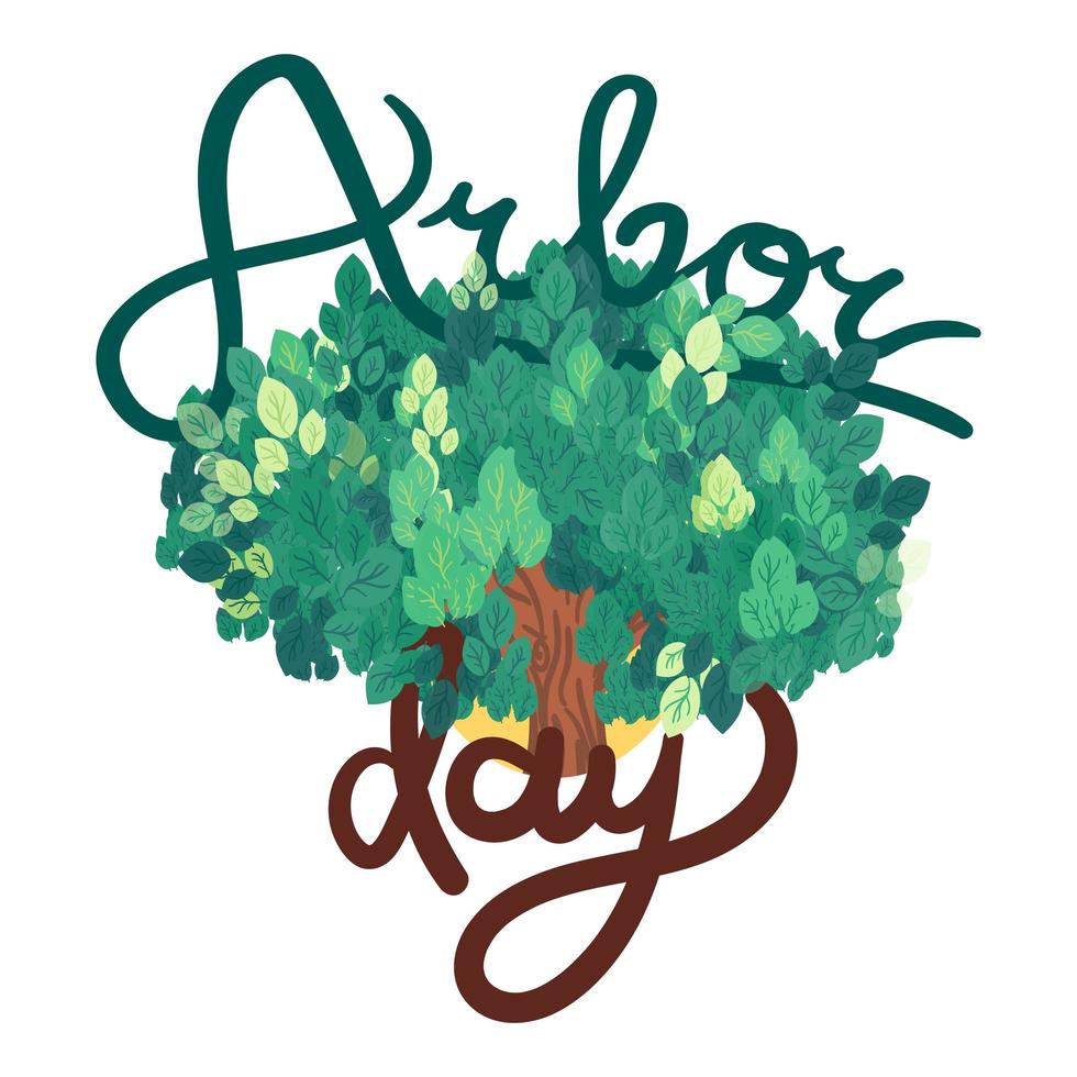 Arbor Day Greeting vector