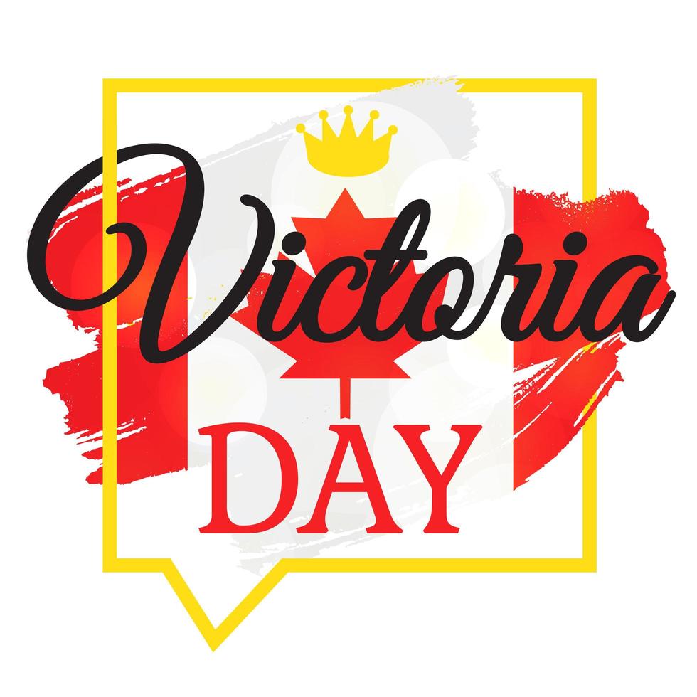 Happy Victoria Day Sticker vector