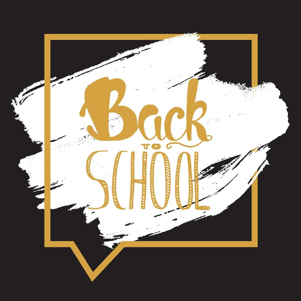 Back To School Lettering vector