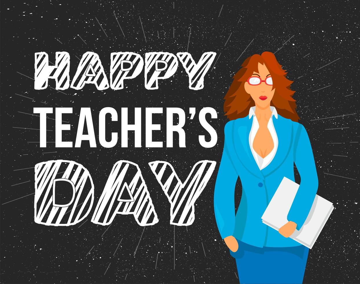 Happy Teachers Day Celebration Banner vector