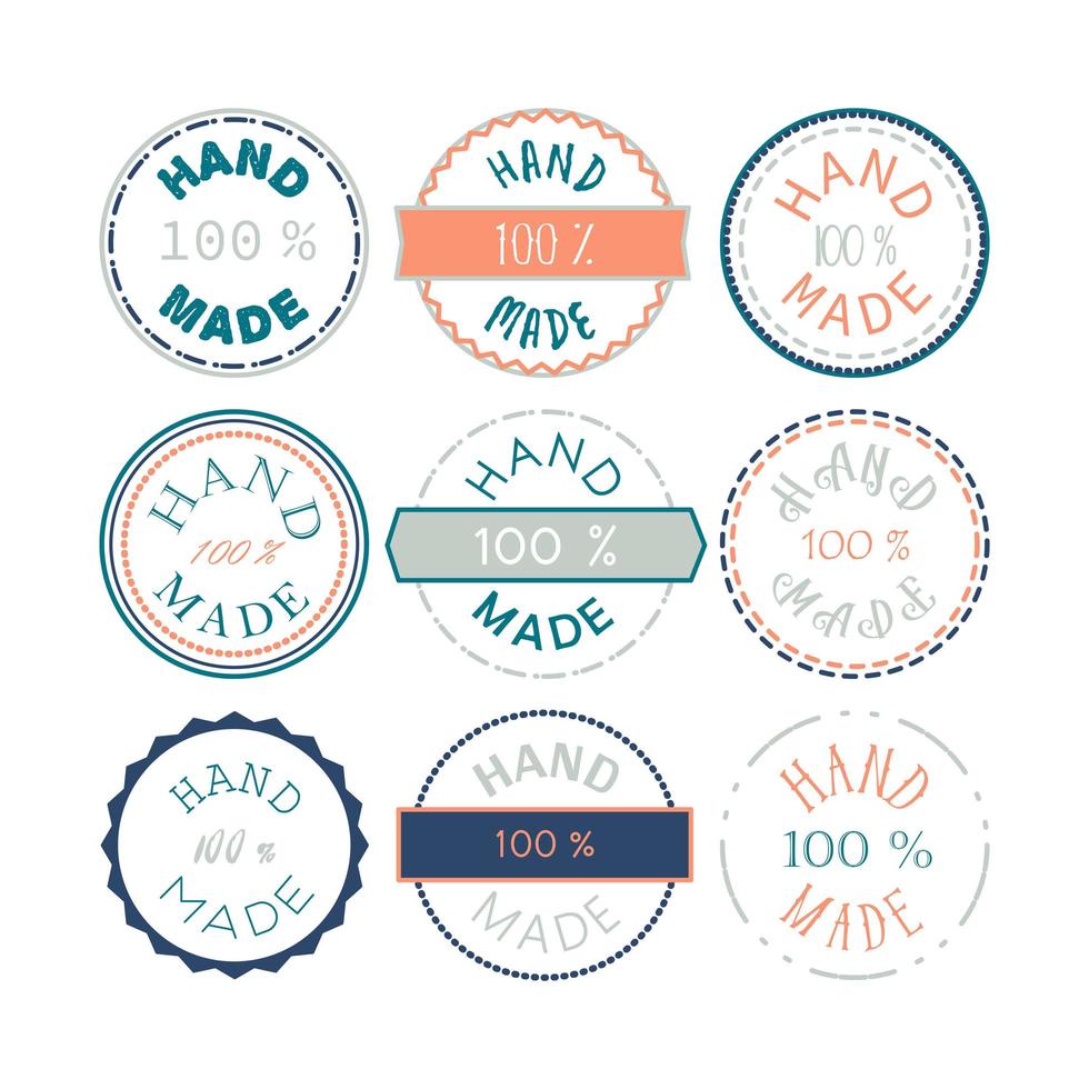 Hand Made Badge vector