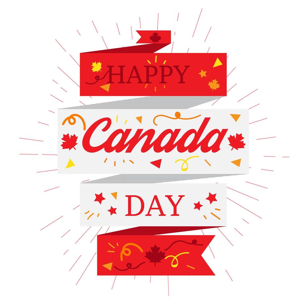 Happy Canada Day vector