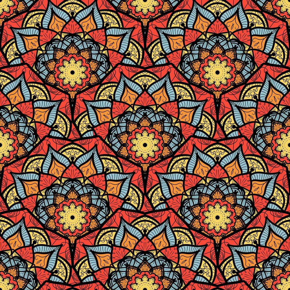 Mandala Seamless Pattern vector