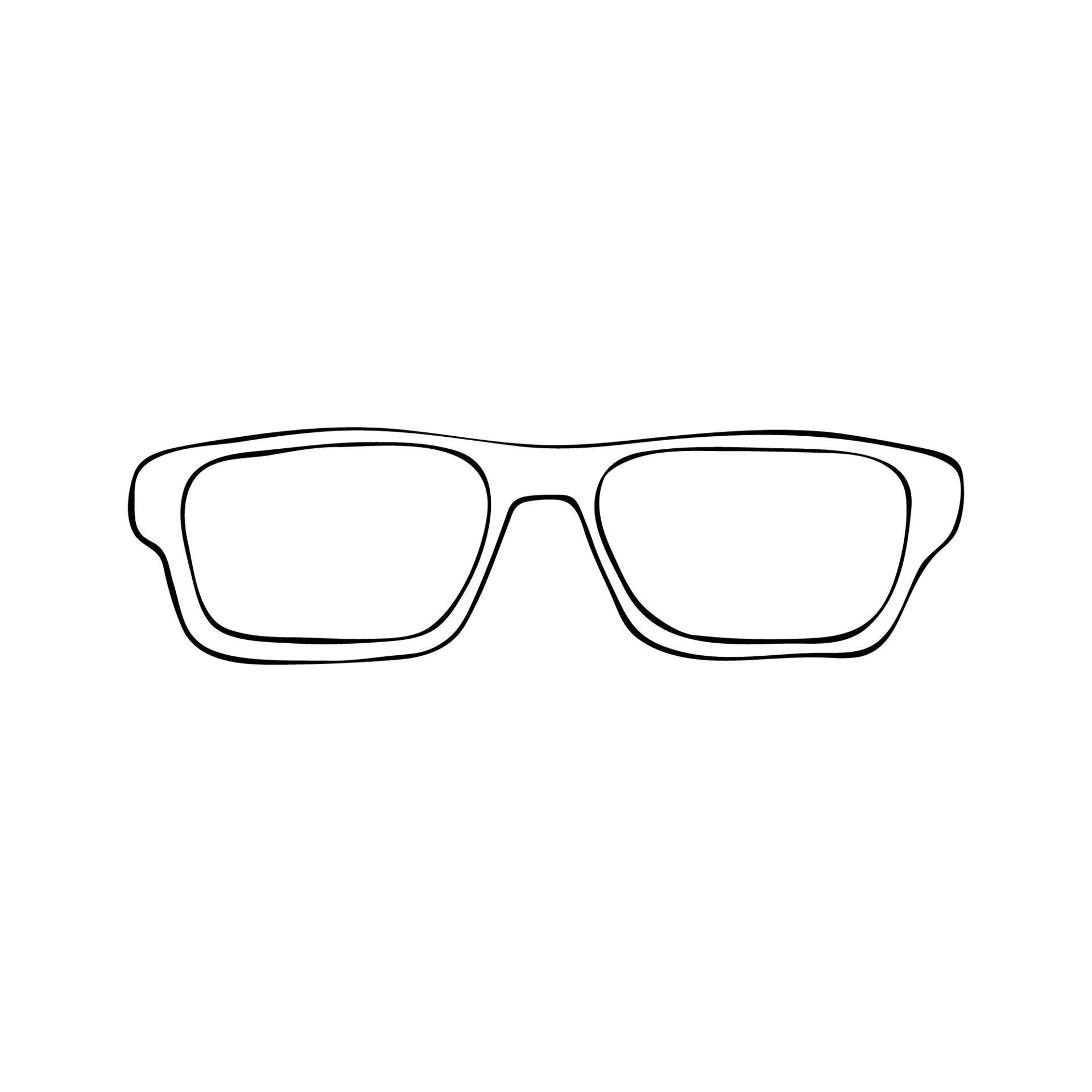 Black doodle glasses. Eyeglasses and sunglasses illustration 4450010 ...