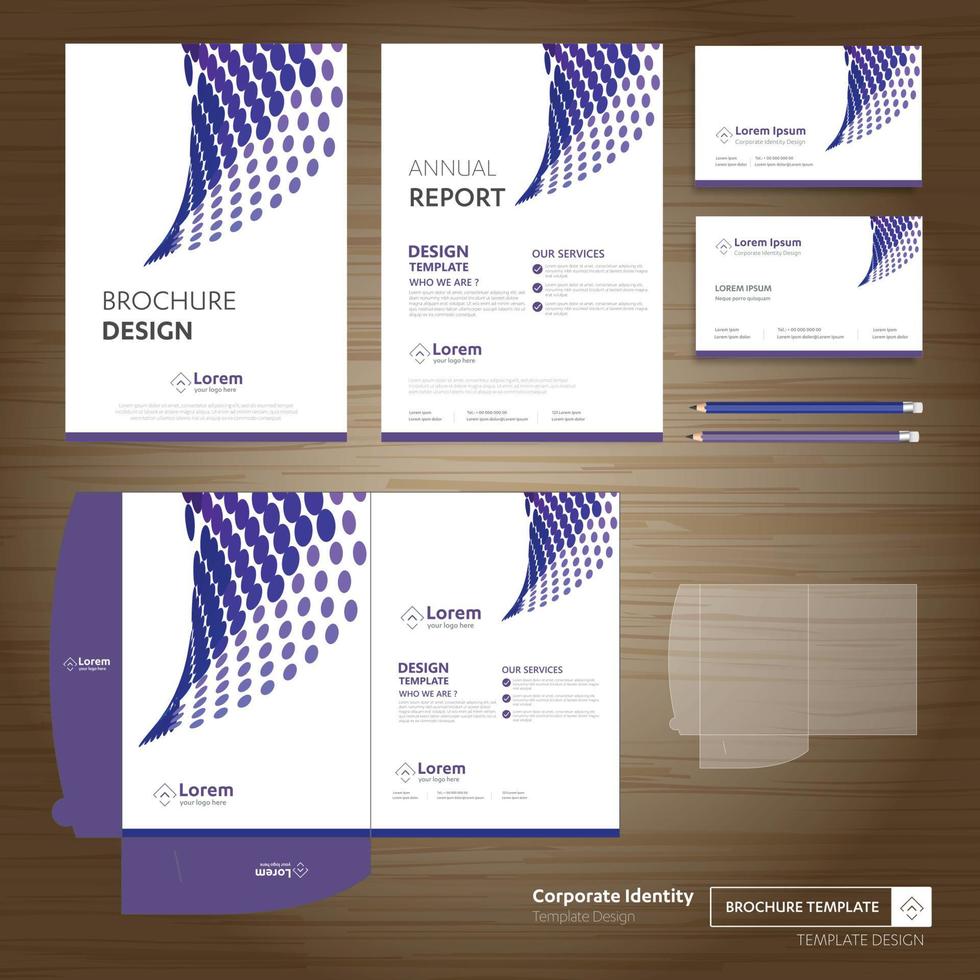 Plantilla de carpeta de diseño de negocios corporativos para empresa de tecnología digital. elemento de papelería, informe anual, presentación de amigos de la comunidad, negocios, promoción de trabajo vector