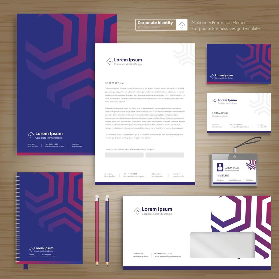 Corporate Business Identity template design stationery Vector abstract  background with memo Gift Items Color promotional souvenirs elements