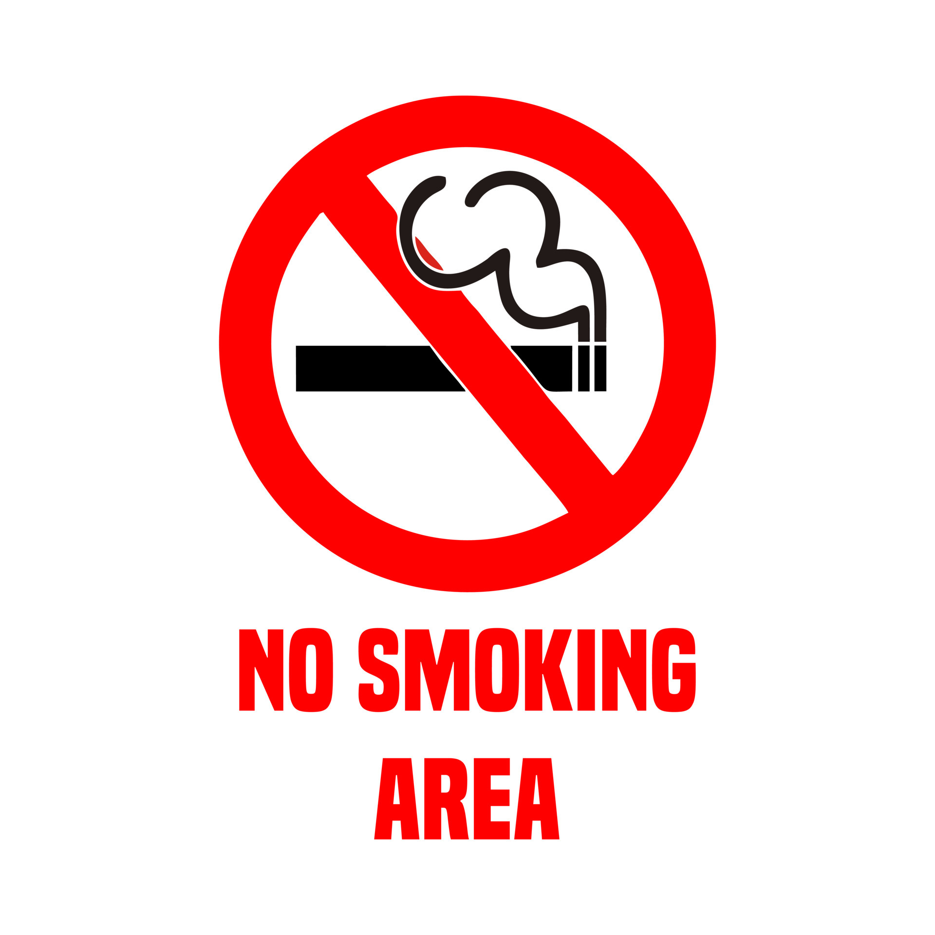 no smoking sign illustration design. for sticker sign in public area