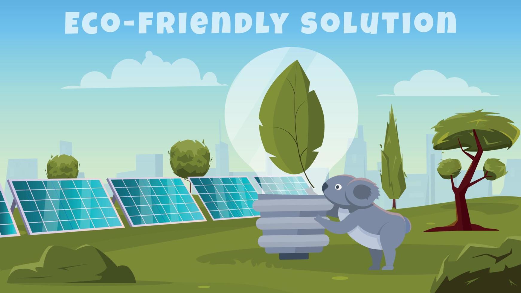 Eco Friendly Solution Background vector