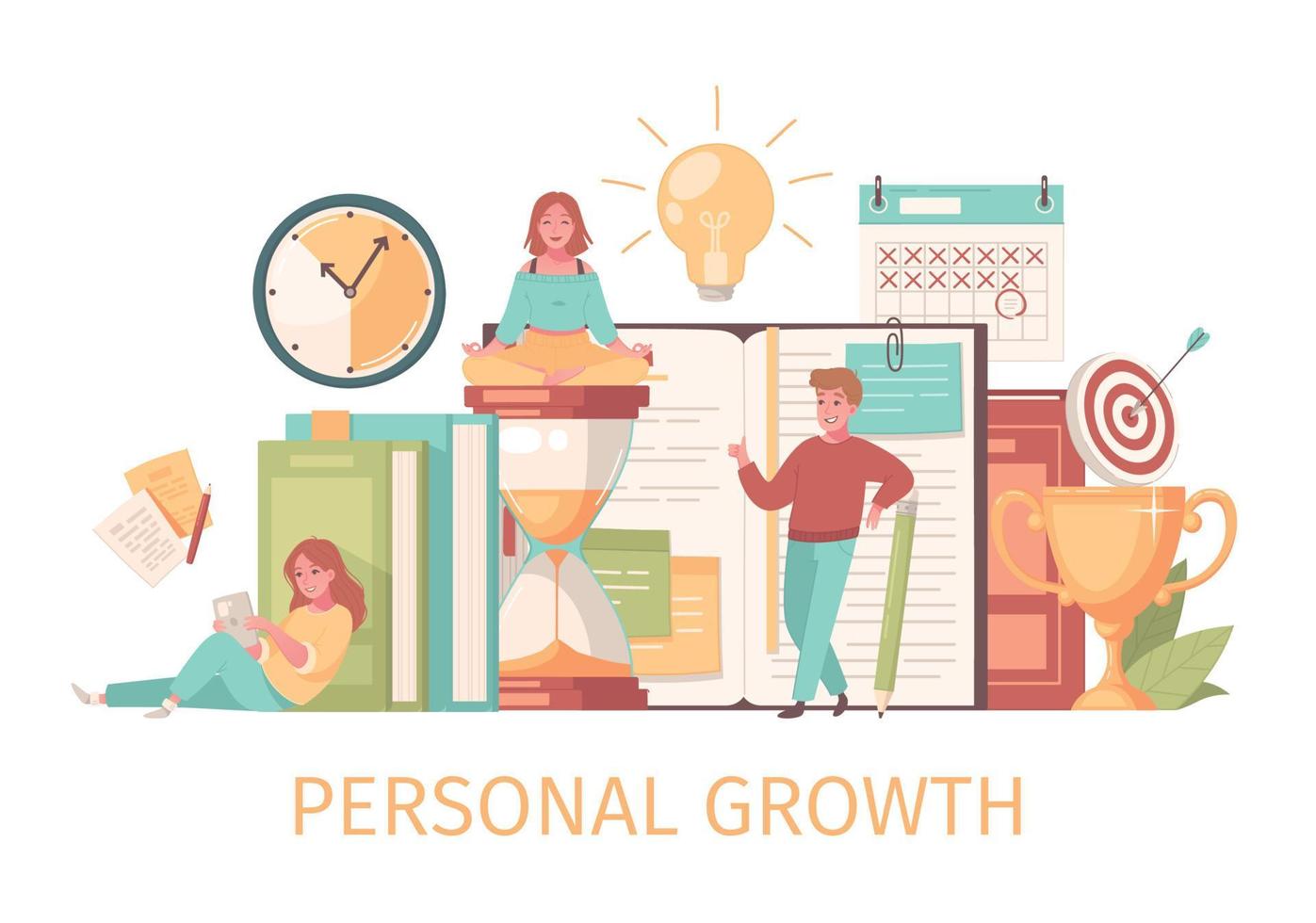 Personal Growth Ideas Composition vector