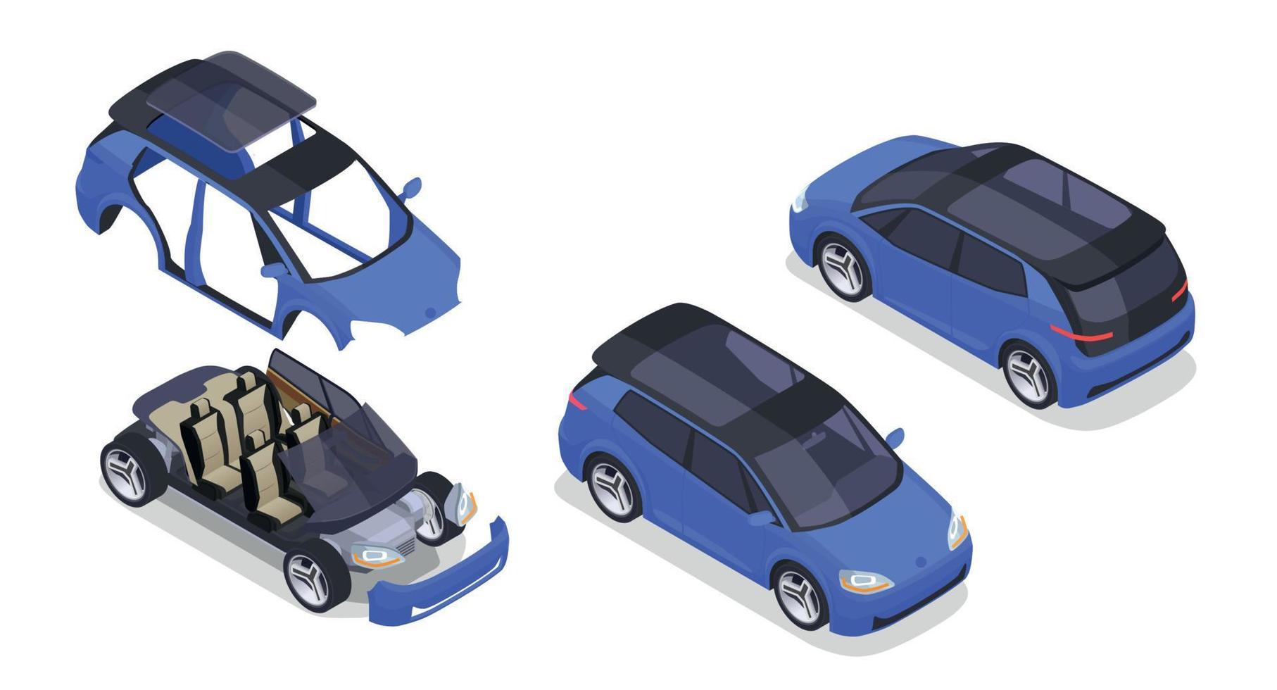 Car Designer Set vector