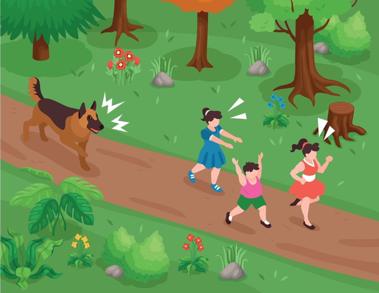 Kids Running Background vector