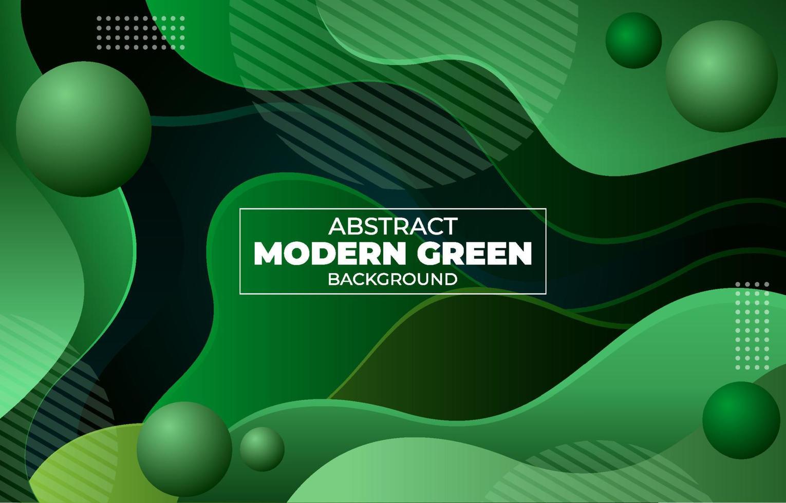 Abstract Modern Wave Green Background vector