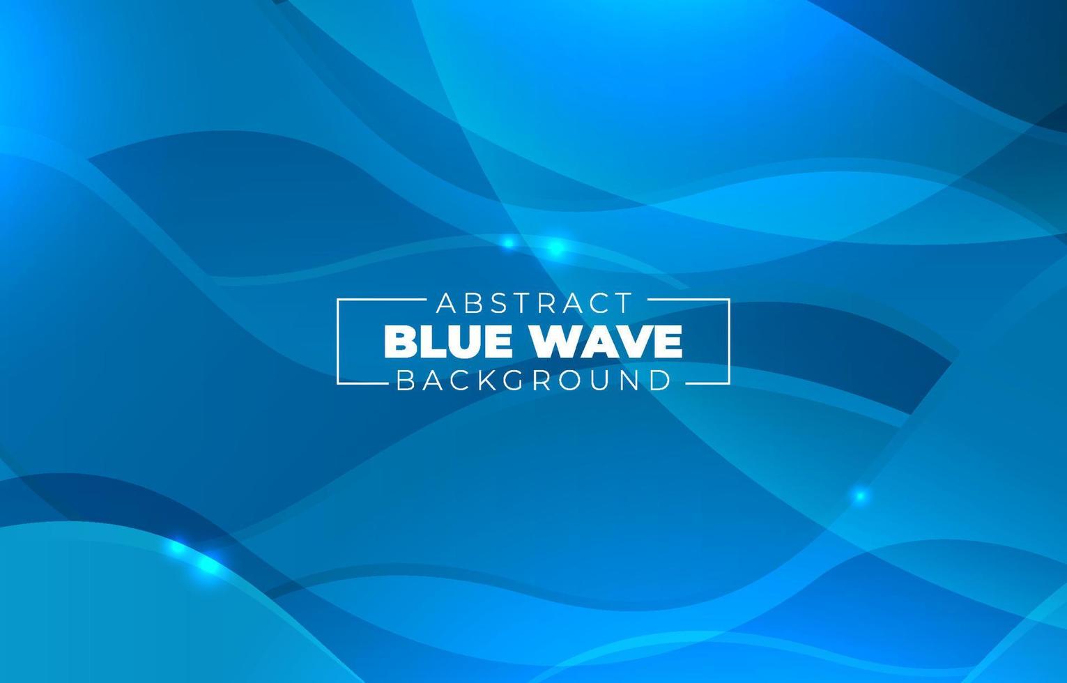 Modern Blue Wave Background vector