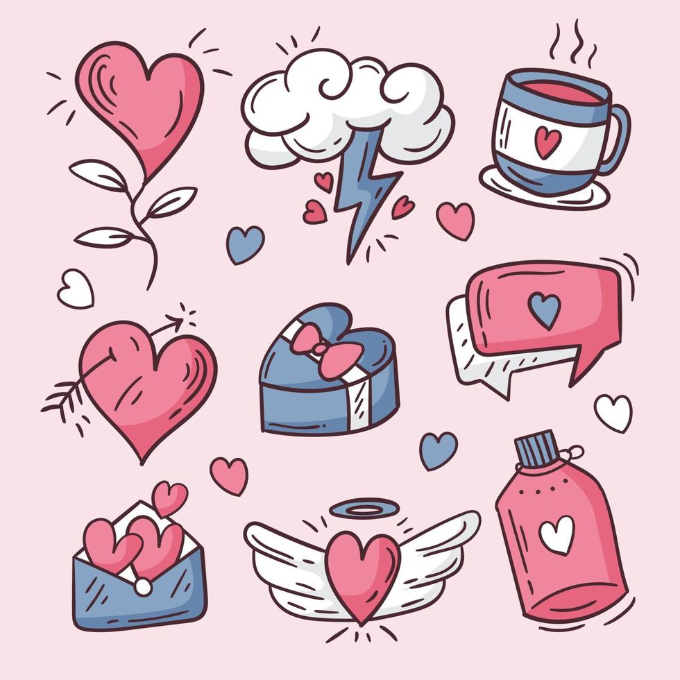 Hand Drawn Valentines Element vector