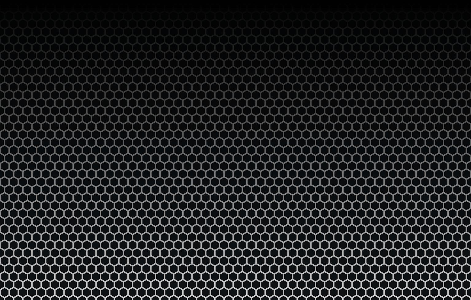 abstract polygonal background with pattern with space for design. Aluminum wire mesh material texture Steel grid with round holes and reflection on black background in diagonal perspective view. photo