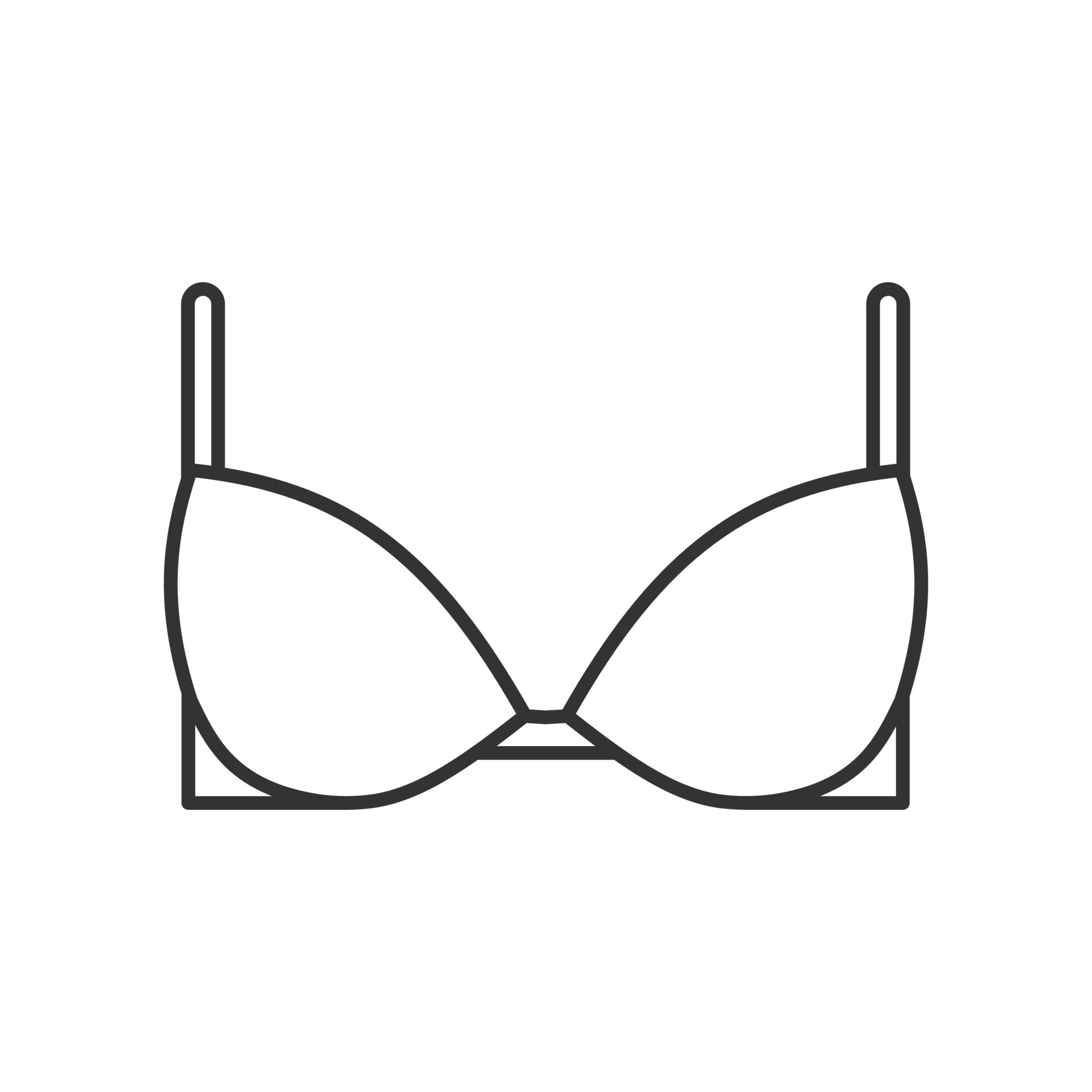 Brassiere linear icon. Thin line illustration. Bra contour symbol. Vector  isolated outline drawing 4459014 Vector Art at Vecteezy