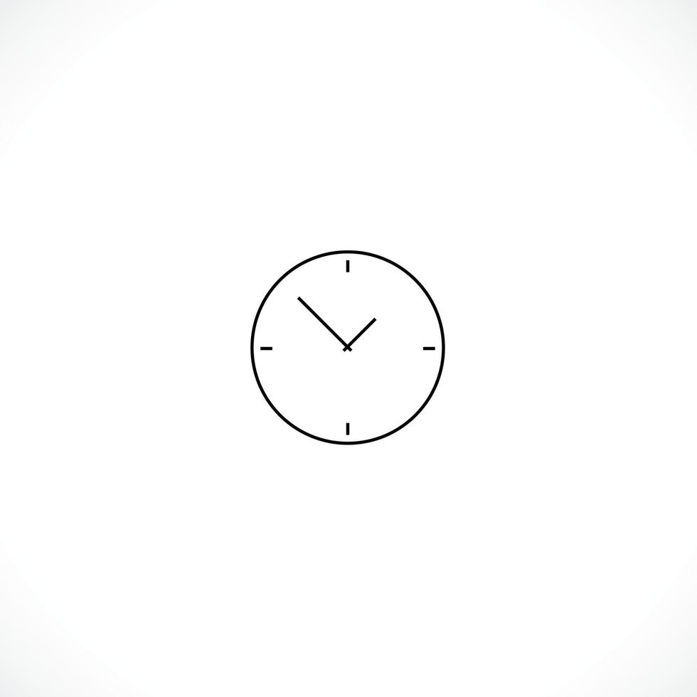 Clock icon. Clock Time symbol flat style. design web site icon, logo, app, UI. Illustration - Vector. EPS10. vector
