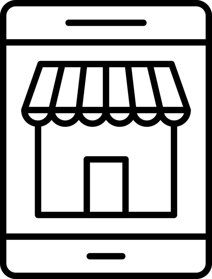 Ecommerce Line Icon vector