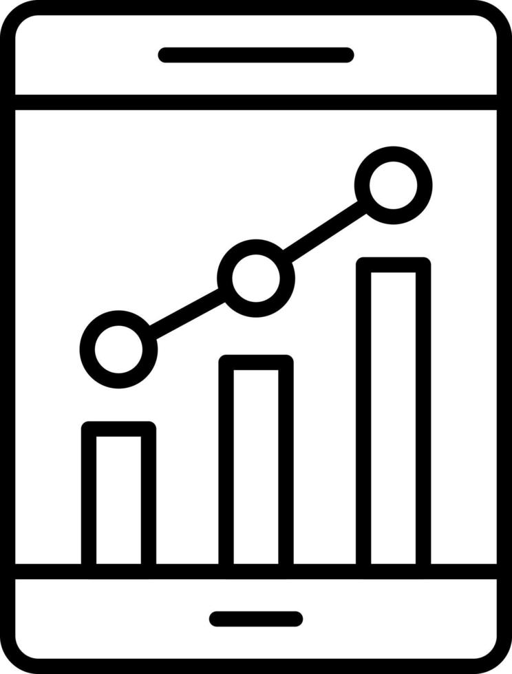 Business Growth Line Icon vector