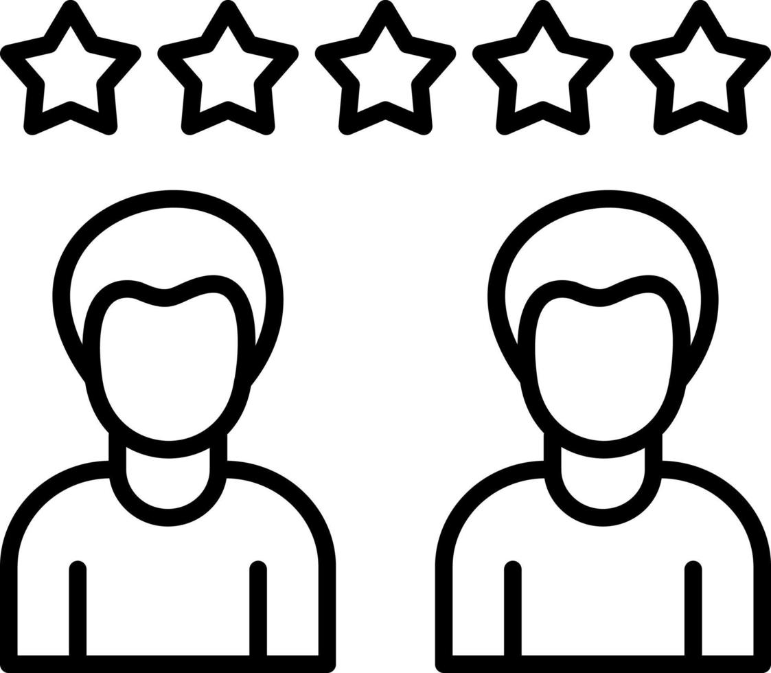 Customer Reviews Line Icon vector