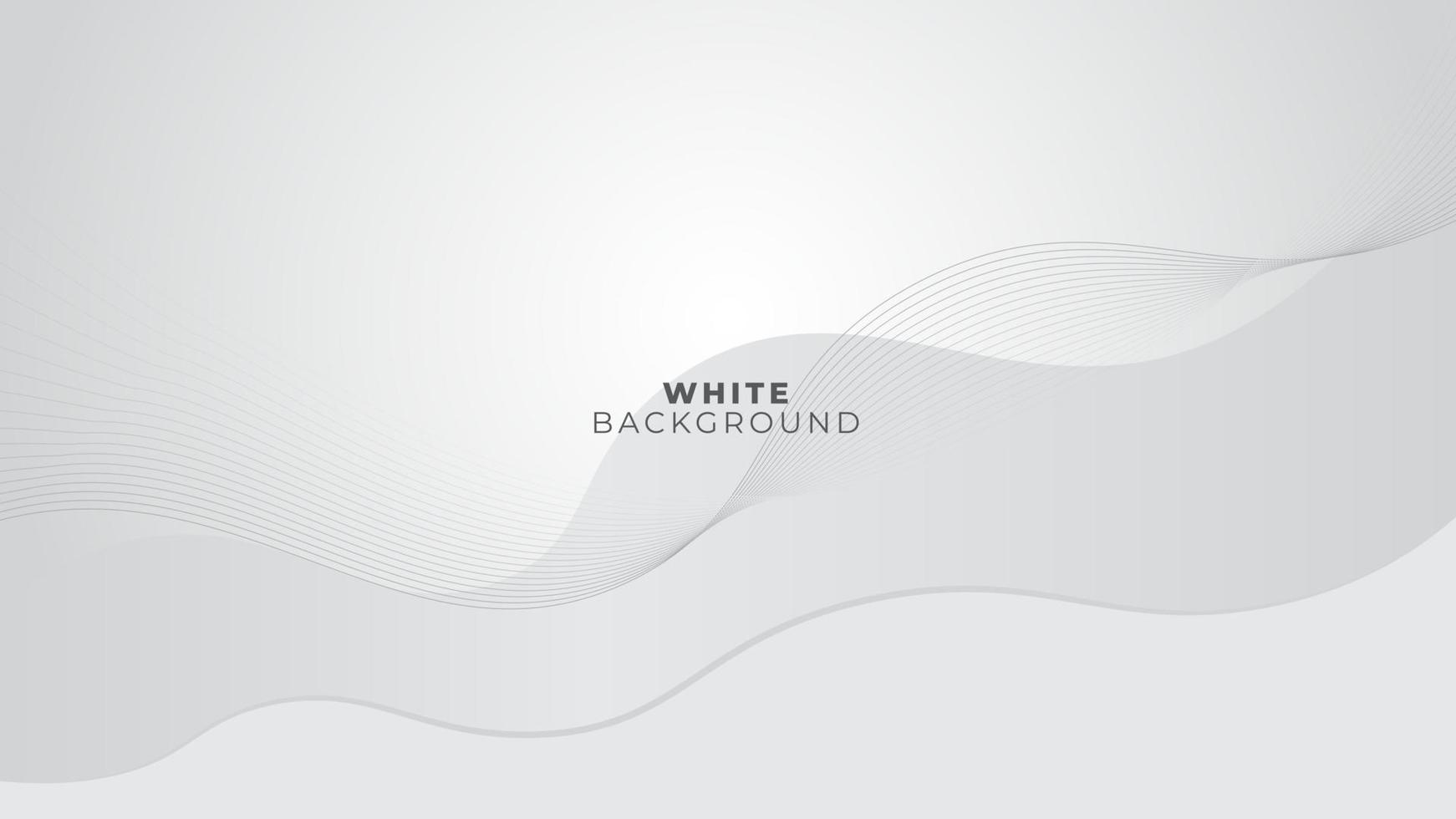 Shiny white and gray background with wavy lines vector