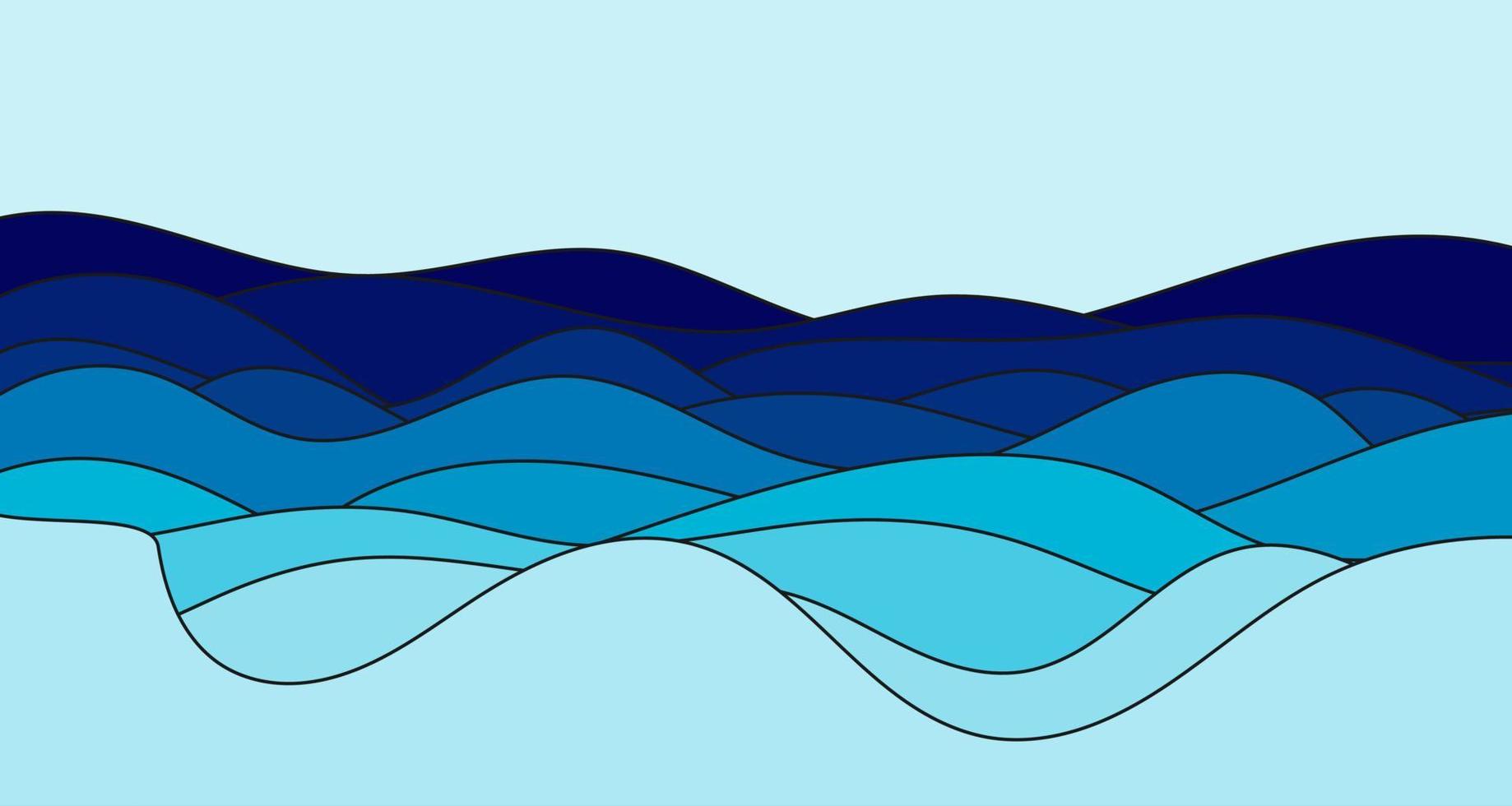 Abstract Wavy Background in Pastel Color Design sweet color vector