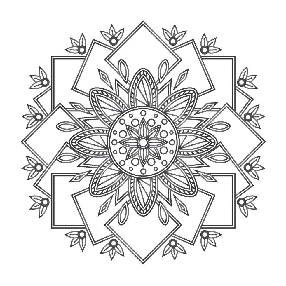 patrón de mandala o zentangle vector