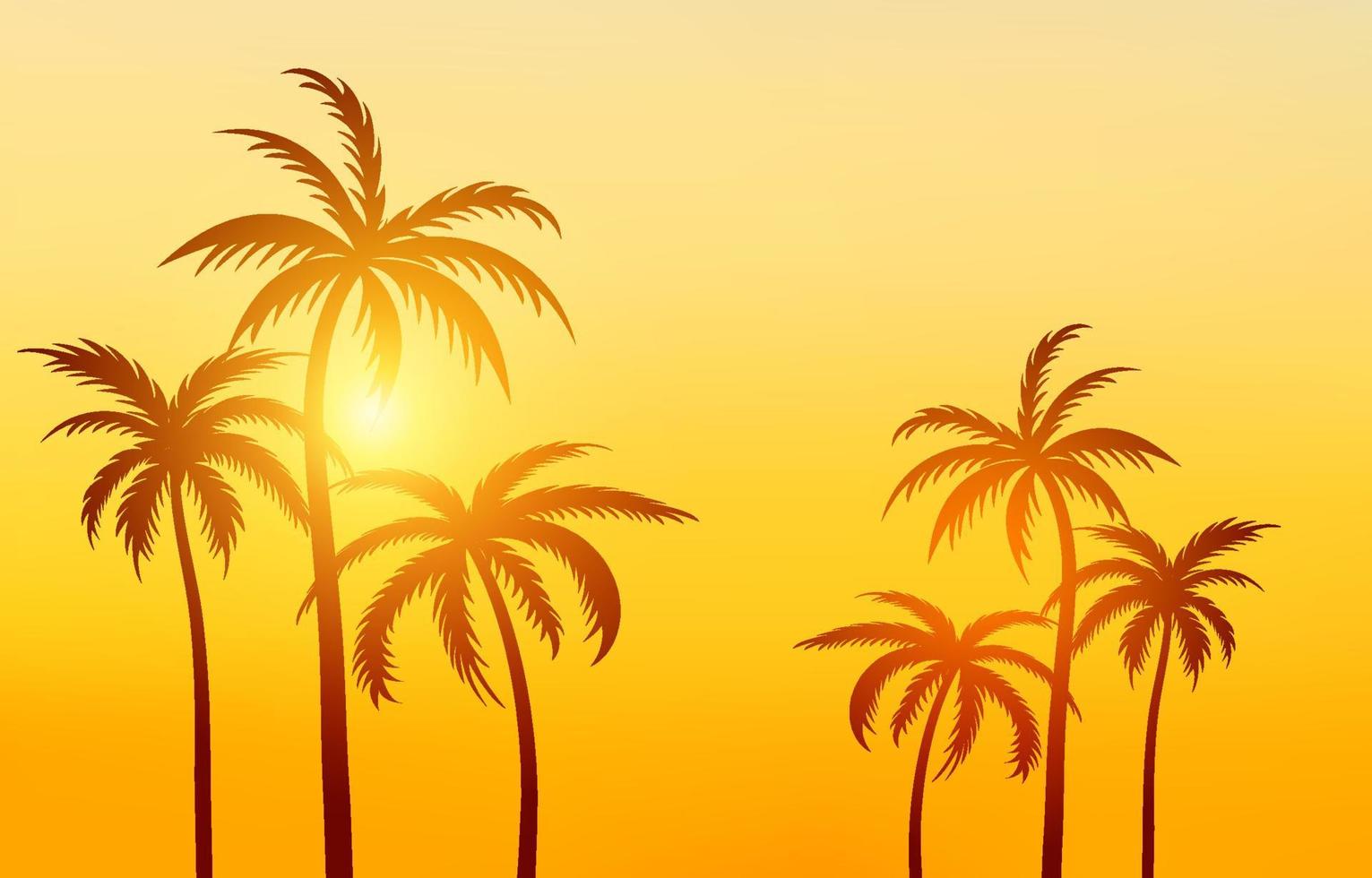 summer paradise holidays background with sunshine vector