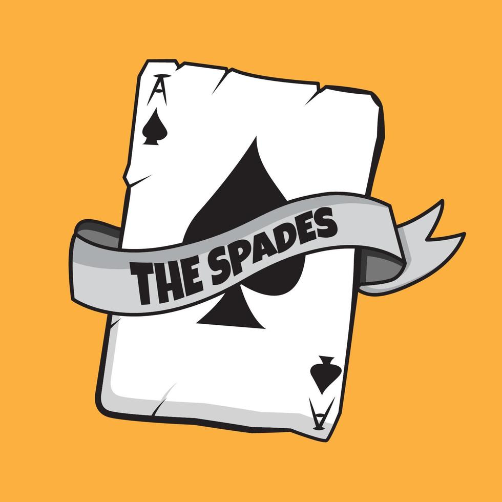 The Ace of Spades Cartoon Art vector
