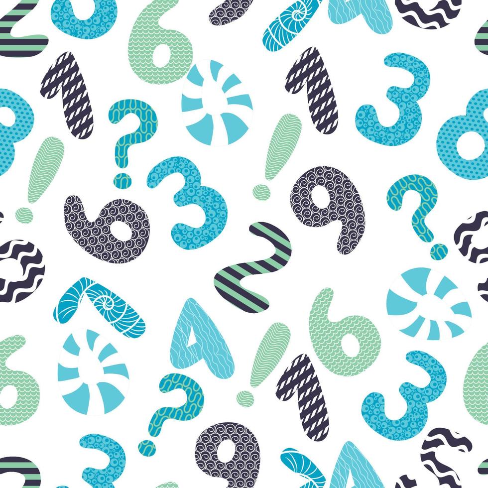 pattern  voluminous numbers vector