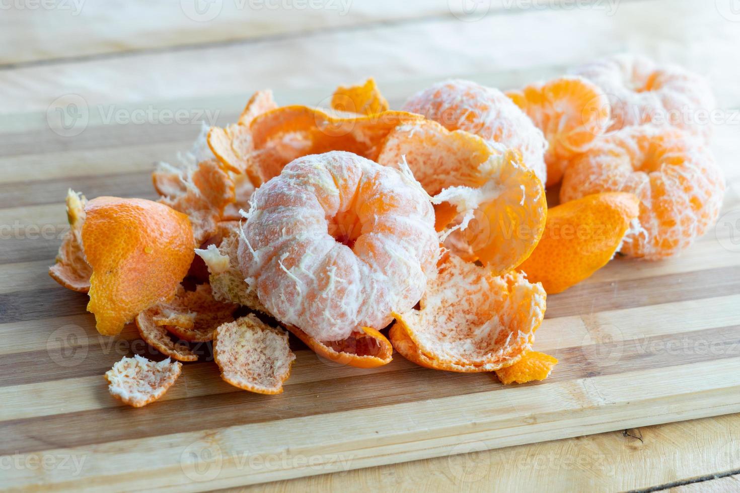 Oranges and orange peel photo