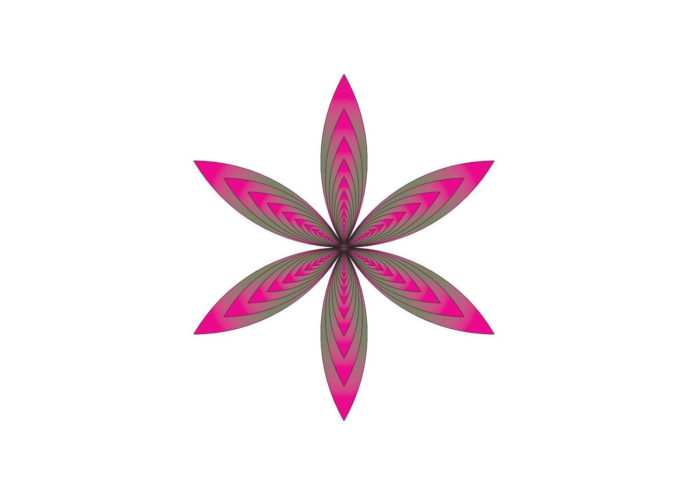 Simple Flower Logo or Icon Design Vector Image Template