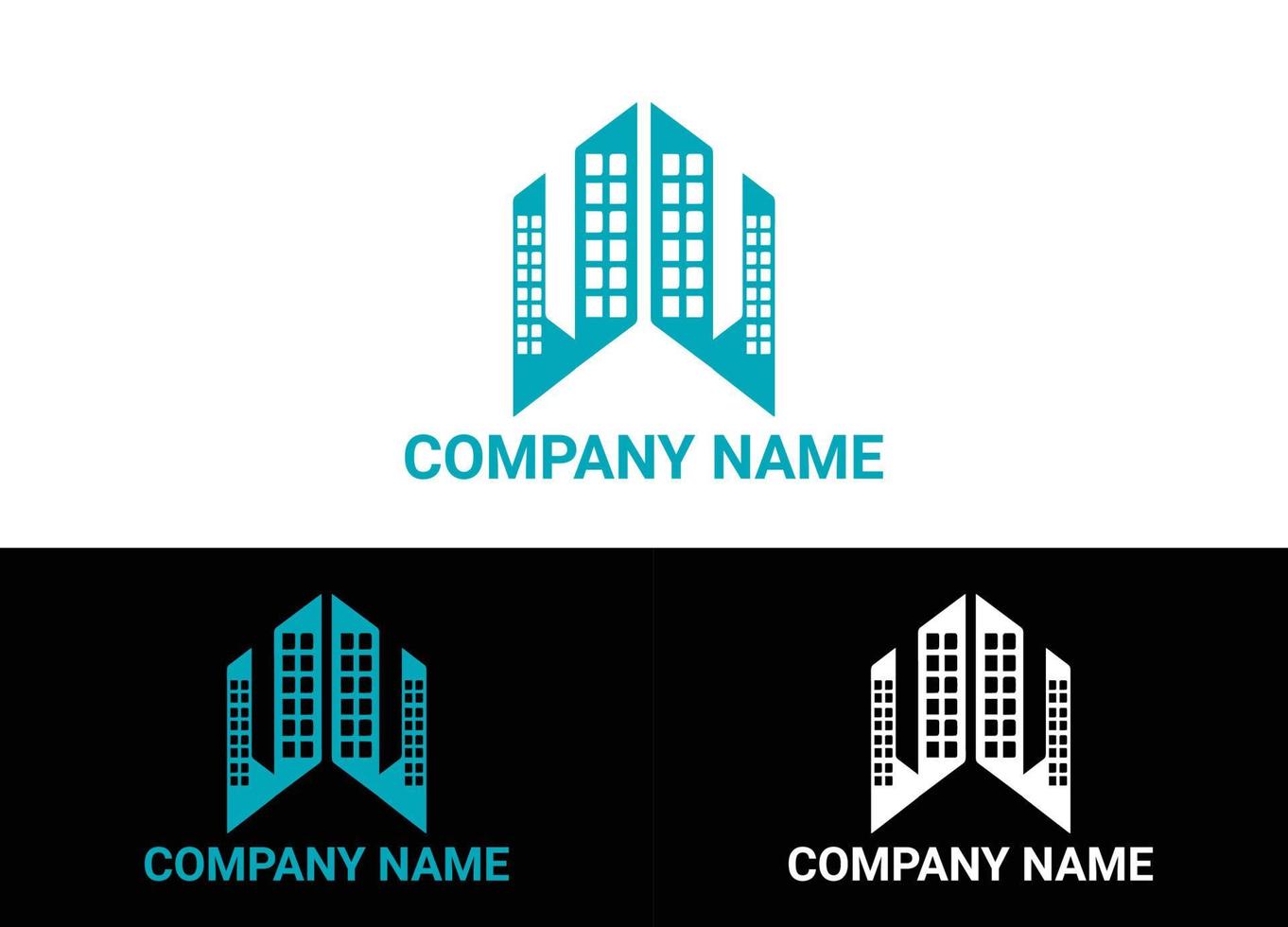 Real Estate Logo or Icon Design Vector Image Template