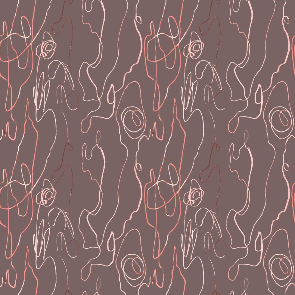 Vector modern seamless background with colorful hand drawn abstract lines, doodles. Use it for wallpaper, textile print, pattern fills, web, surface texture, wrapping paper, design of presentation