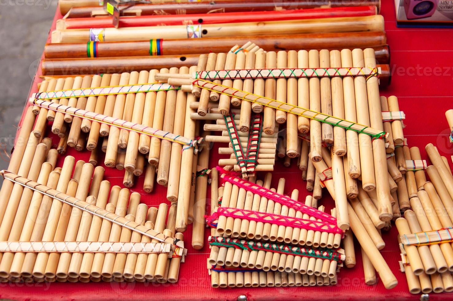 Pan Pipes, Ecuador photo