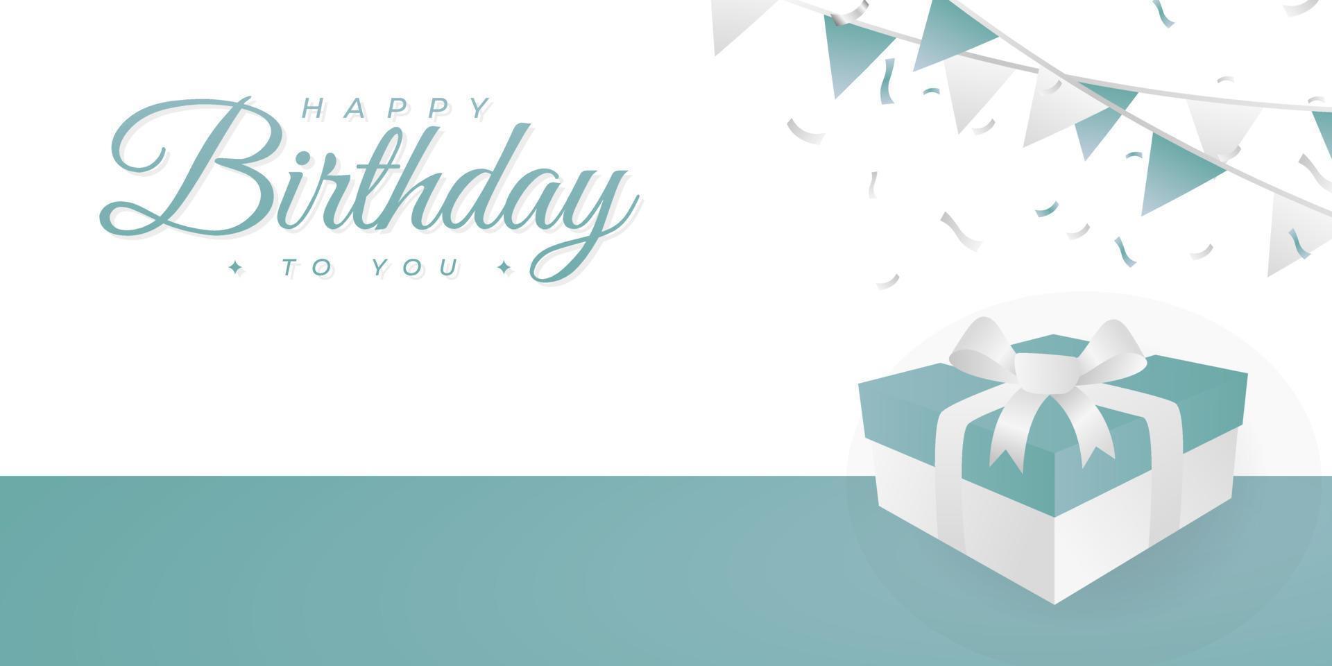 happy birthday background design . clean and simple background for celebrating birthday . happy birthday greeting card . vector