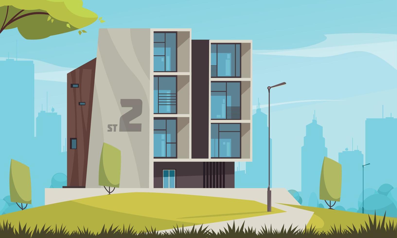 Modern Housing Evolution Image vector