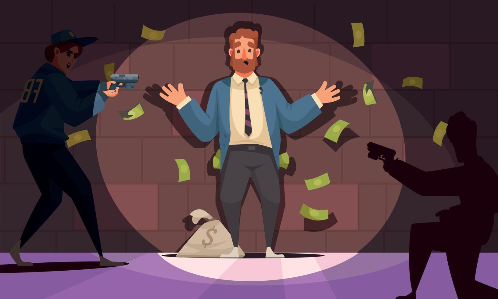 Dirty Money Corruption Detention vector