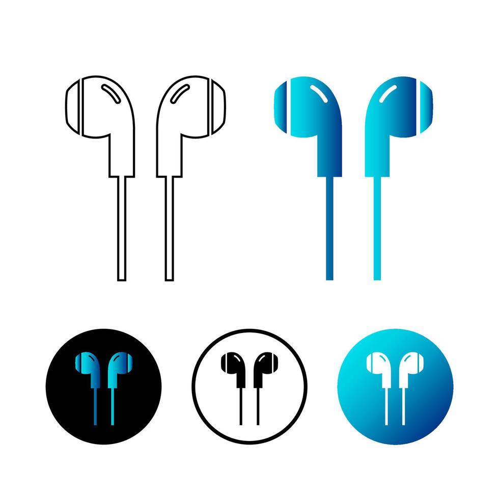 Creative Earphone Icon Illustration vector