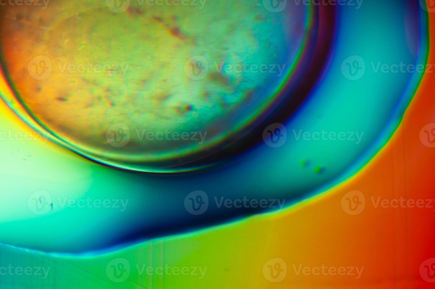 colores abstractos con aceite y agua foto