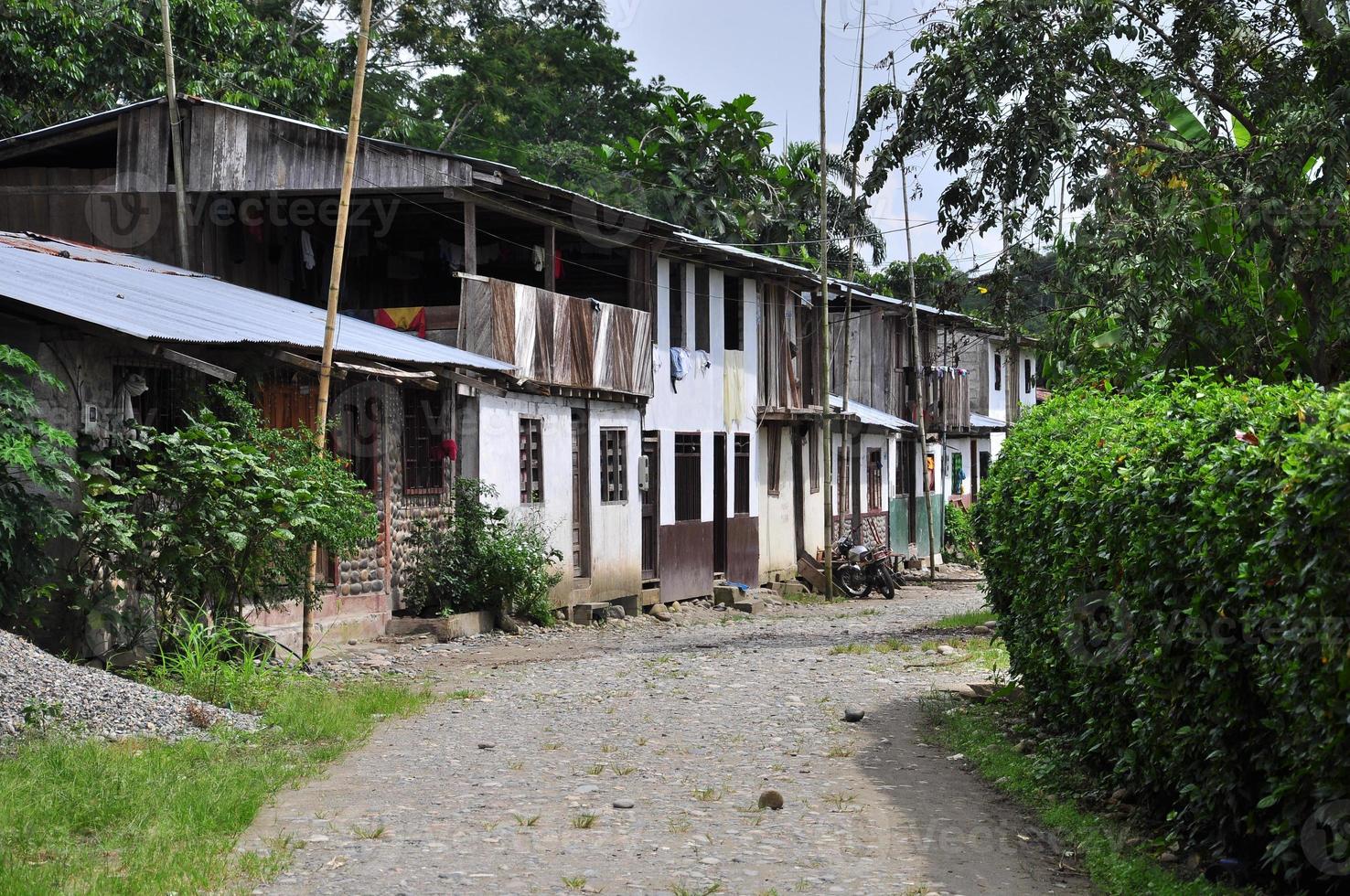 Small street in Misahualli photo